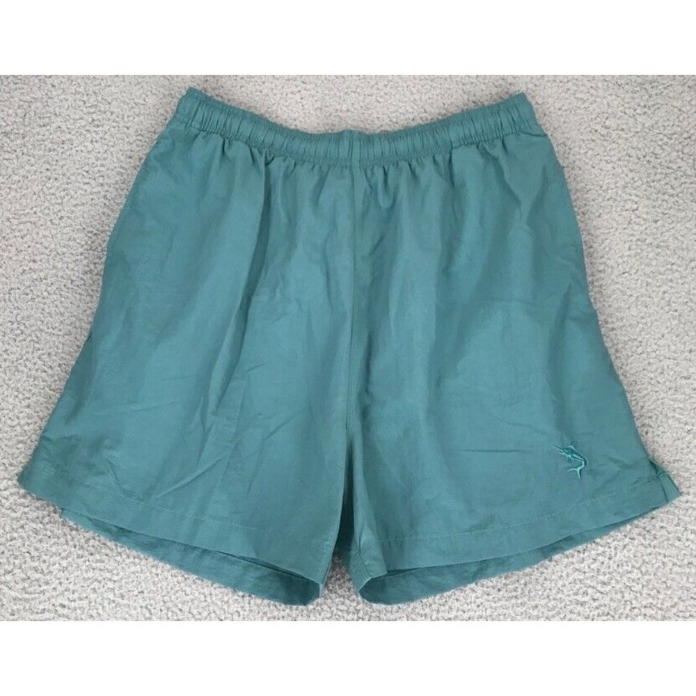 Key Largo Original Island Sport Swim Trunks Size L Mesh Lined Pockets Tiel